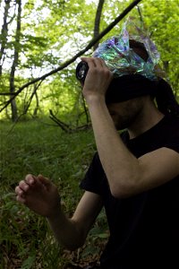 Danijel Šivinjski blindfolded at Plitvice Lakes