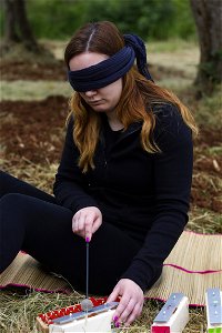 Andrea Krunić & Šejla Mujdanović blindfolded in Pula photo