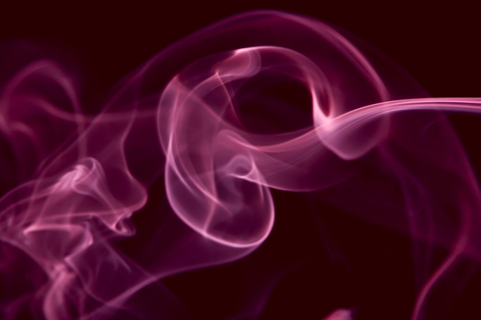 Abstract Swirly Purple Smoke