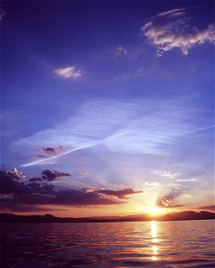 Sunset on Lake Mead photo