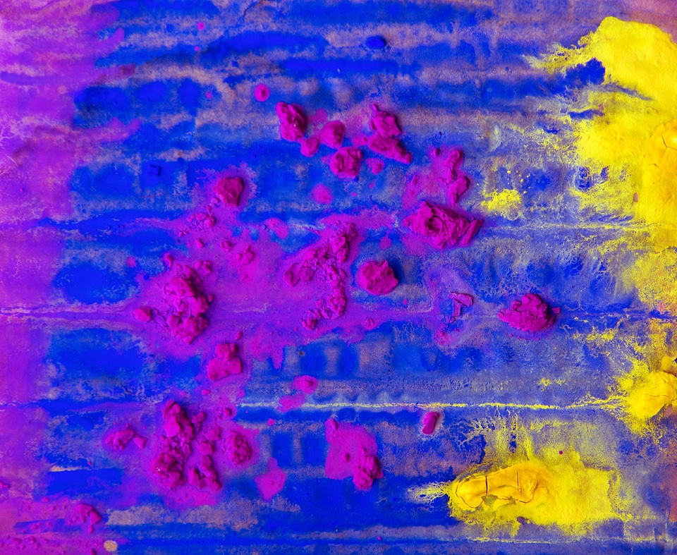 Abstract painted canvas