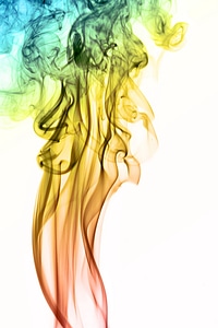 Colored smoke photo