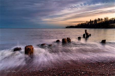 Old remains on lake superior