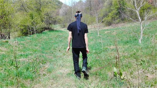 Danijel Šivinjski blindfolded at Stara Planina photo