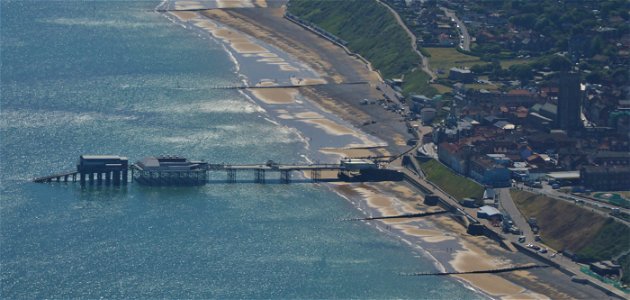 Cromer pier from the air