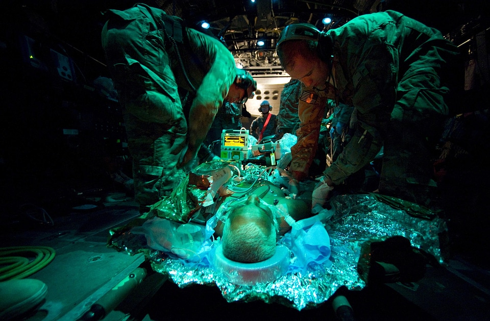 Critical condition first responder crew