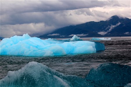 Closeup of Iceberg Near Tracy Arm Fjord photo