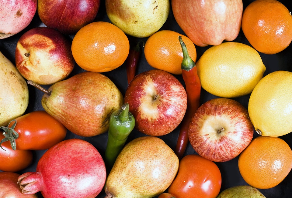vegetables and fruits