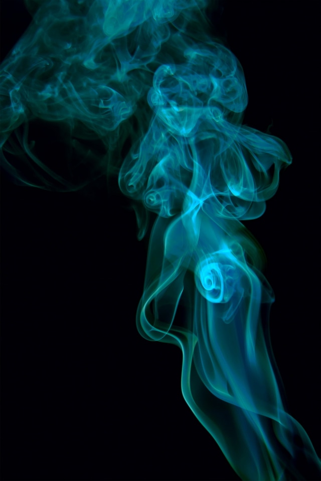 Wavy blue smoke background