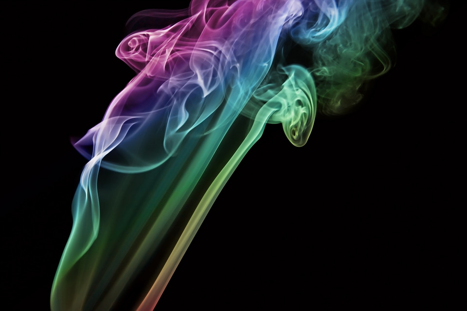 Multi-Colored Abstract Smoke photo