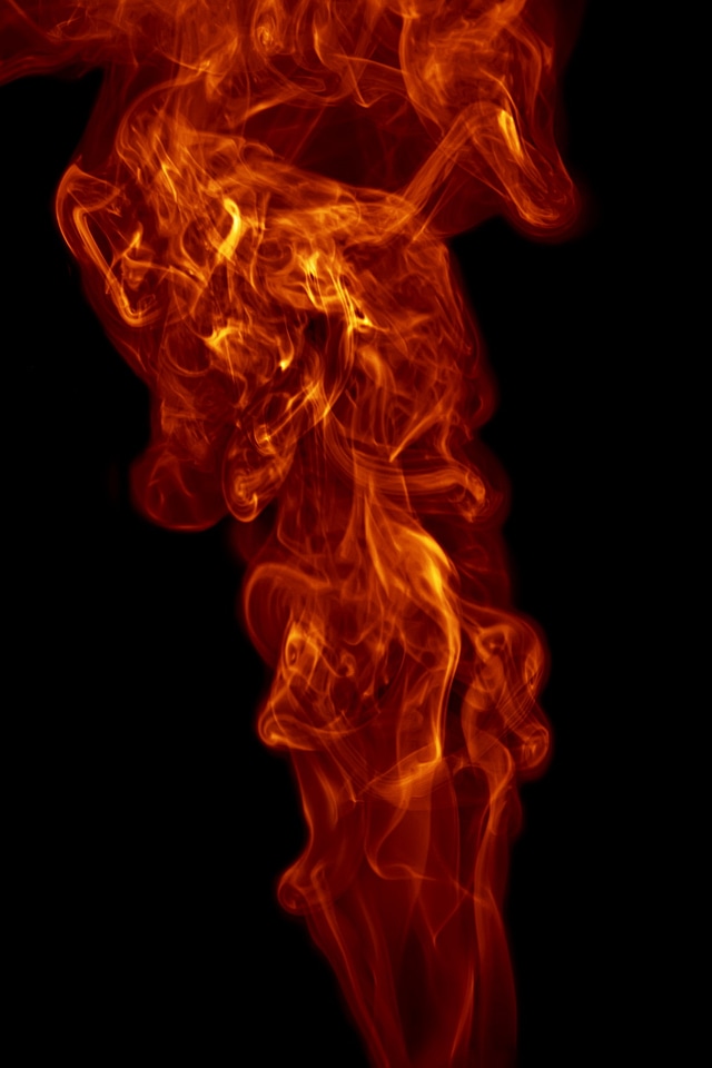 Dark orange abstract smoke