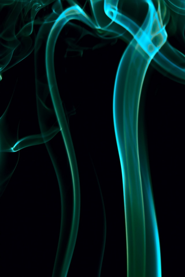 Abstract blue swirly smoke