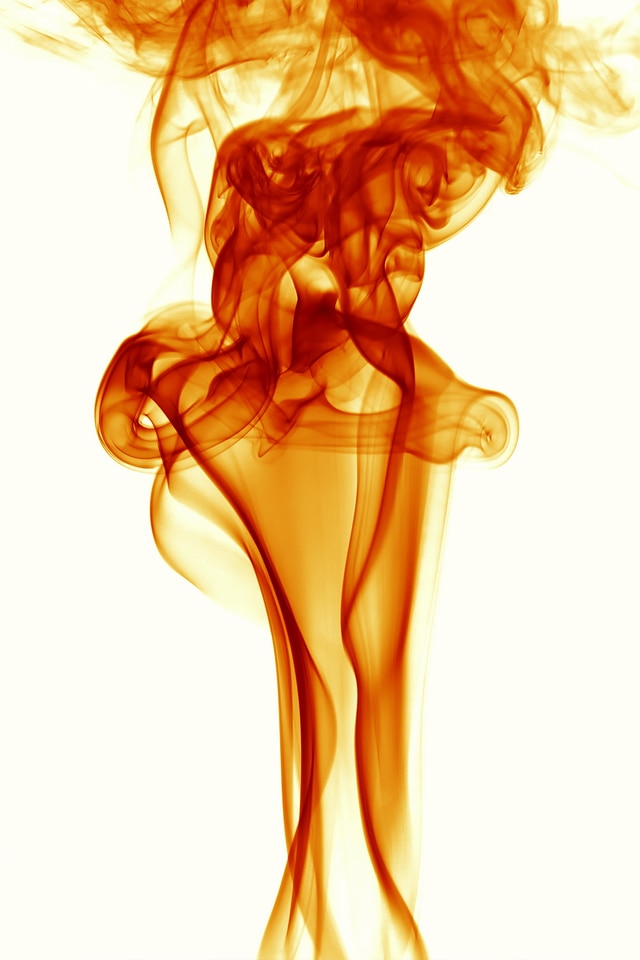 Smoke on white