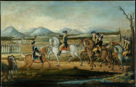 Washington Reviewing the Western Army at Fort Cumberland, Maryland photo
