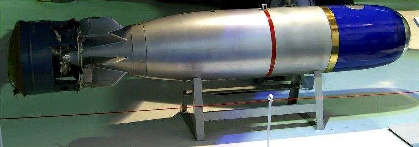A Mark 30 Torpedo at the RAF Museum in Hendon, London. photo