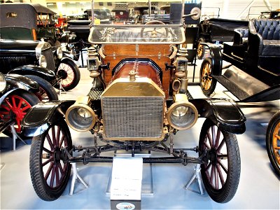 1911 Ford Model T Torpedo Runabout at the Den Hartogh Ford Museum. (Though labeled as a 1912 by the museum, this style of Torpedo Runabout was a 1911 model; also, the 2018 Bonhams auction of this car 