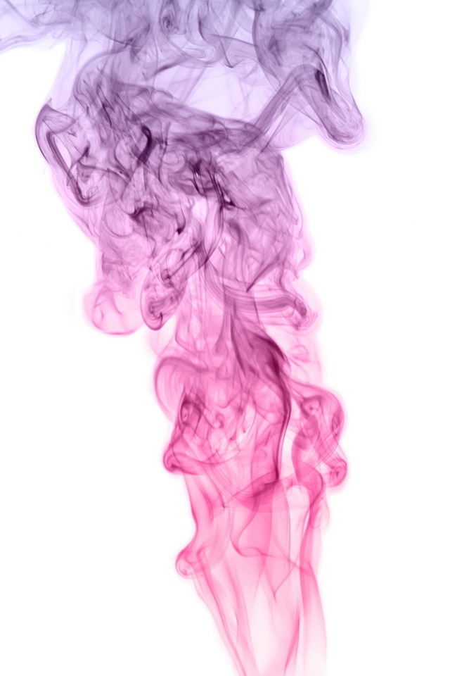 Pink and purple smoke