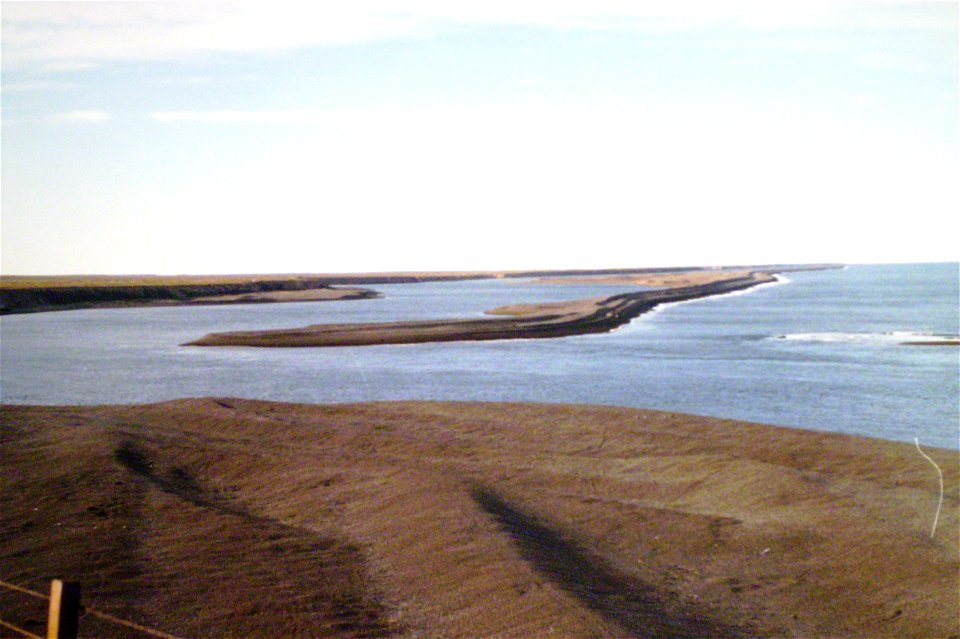 Extremo sur de la caleta Valdés en la península del mismo nonbre, Chubut, Argentina