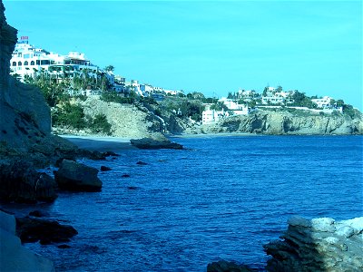 Beaches of Montiboli, near to Vila Joiosa, Alicante.