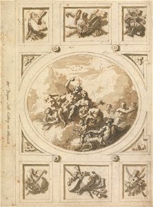 Design for a Ceiling at Addiscombe: Bacchus and Ariadne title QS:P1476,en:"Design for a Ceiling at Addiscombe: Bacchus and Ariadne " label QS:Len,"Design for a Ceiling at Addiscombe: Bacchus photo