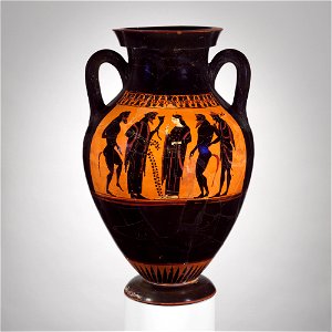 Terracotta amphora (jar) photo