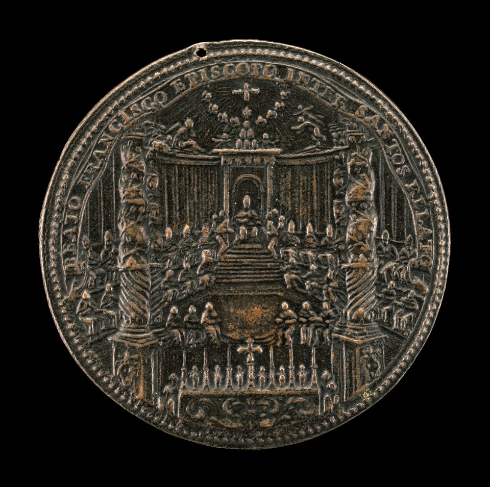 Canonization of Saint Francis of Sales in Saint Peter's [reverse] photo