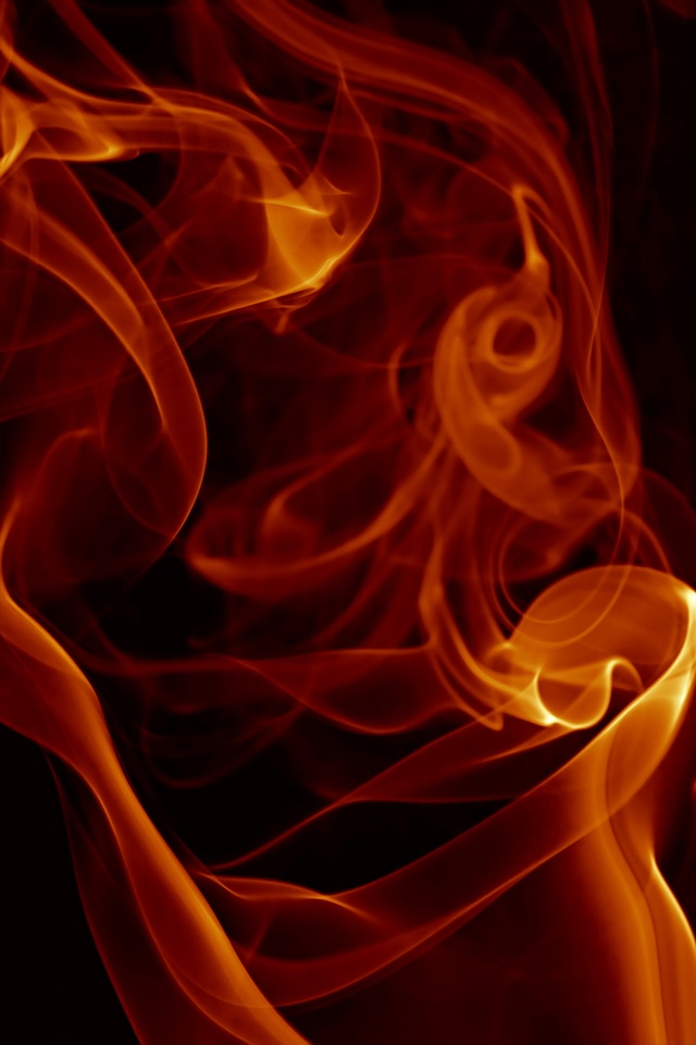 Orange smoke swirl background