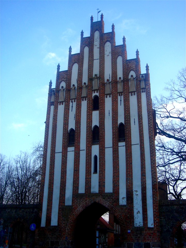 Stargarder Tor Neubrandenburg Stargarder Strasse Stadtseite - Brick Gothic City Gate