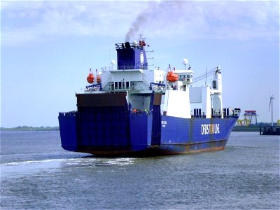 The RoRo ship Tor Futura in Cuxhaven, Germany