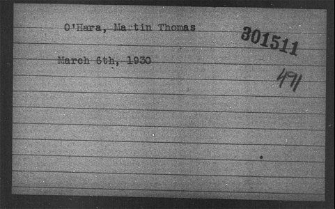 O'Hara, Martin Thomas