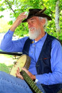 VIP Carl Ross plays the banjo, May 2013--Warren Bielenberg