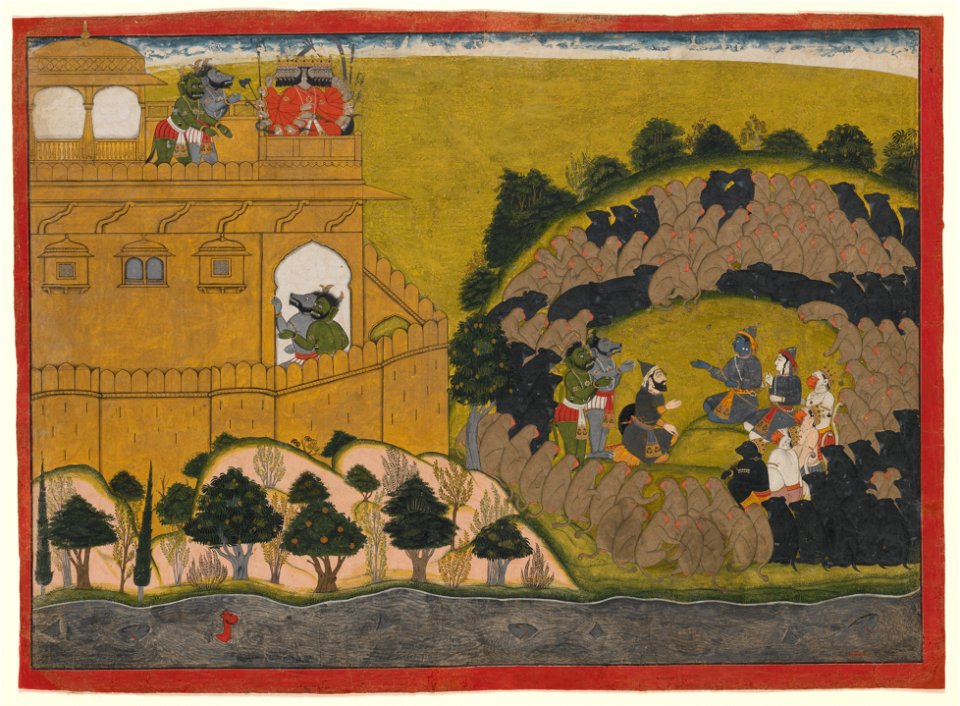 India, Guler, Himachal Pradesh; Paintings; Folio