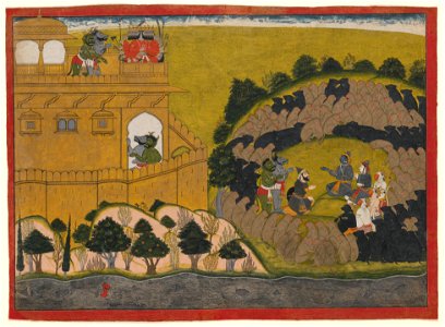 India, Guler, Himachal Pradesh; Paintings; Folio photo