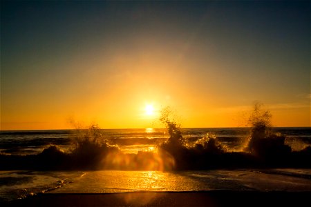 Wave Sunset photo