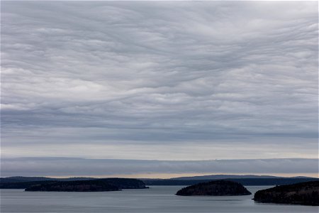 Ocean Islands and Clouds photo