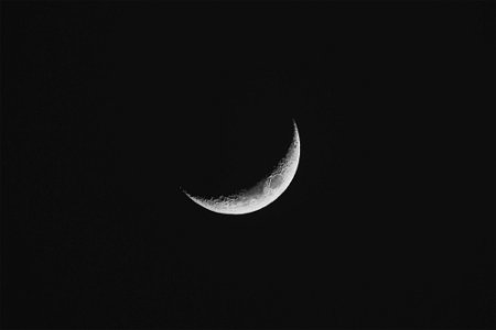 Moon on a Matte Black Sky photo