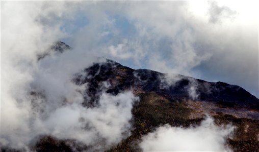 Mountain Peak in the Clouds photo