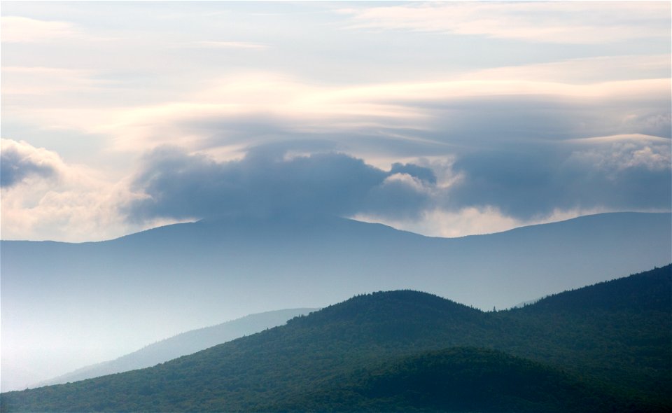 Rolling Clouds and Mountains photo