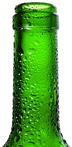 Dew on green bottle