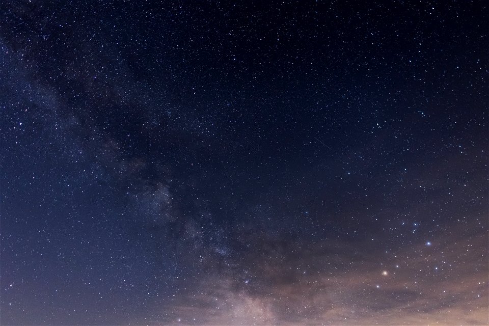 Glowing Stars and the Milky Way photo