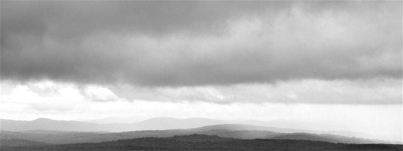 Black & White Landscape Panorama photo