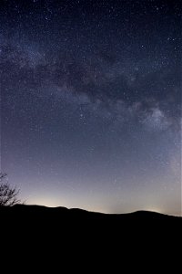 Beautiful Milky Way Mountain photo