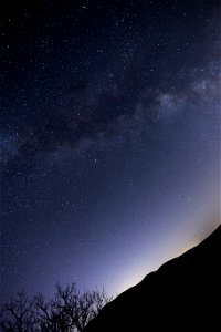 Tilted Milky Way Mountain photo