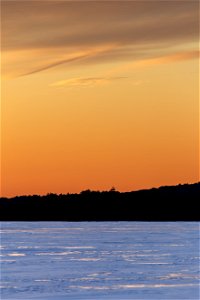 Icy Lake Sunset photo