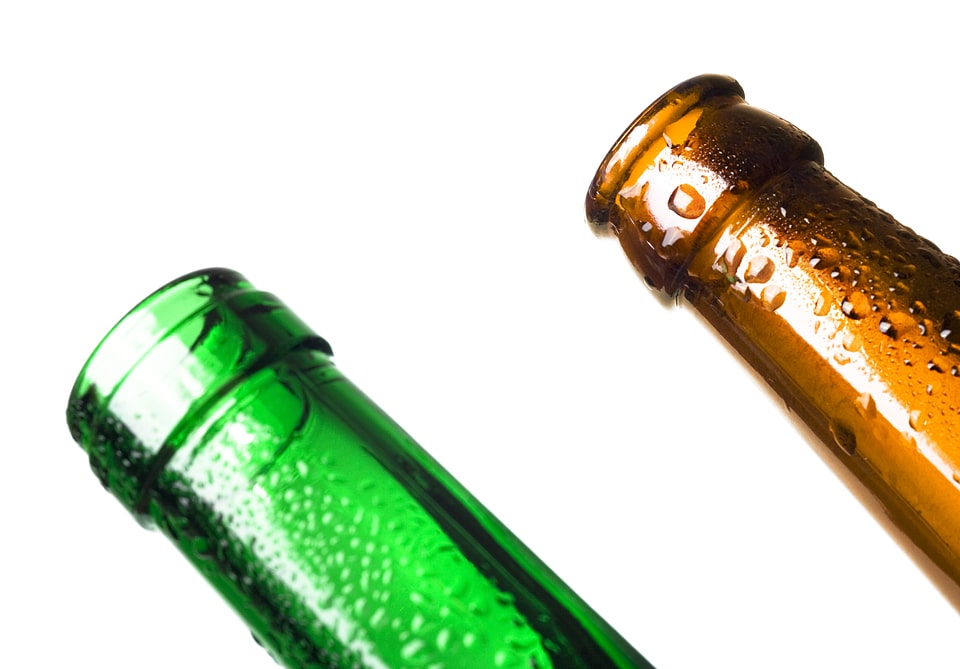 Glass bottle nozzles