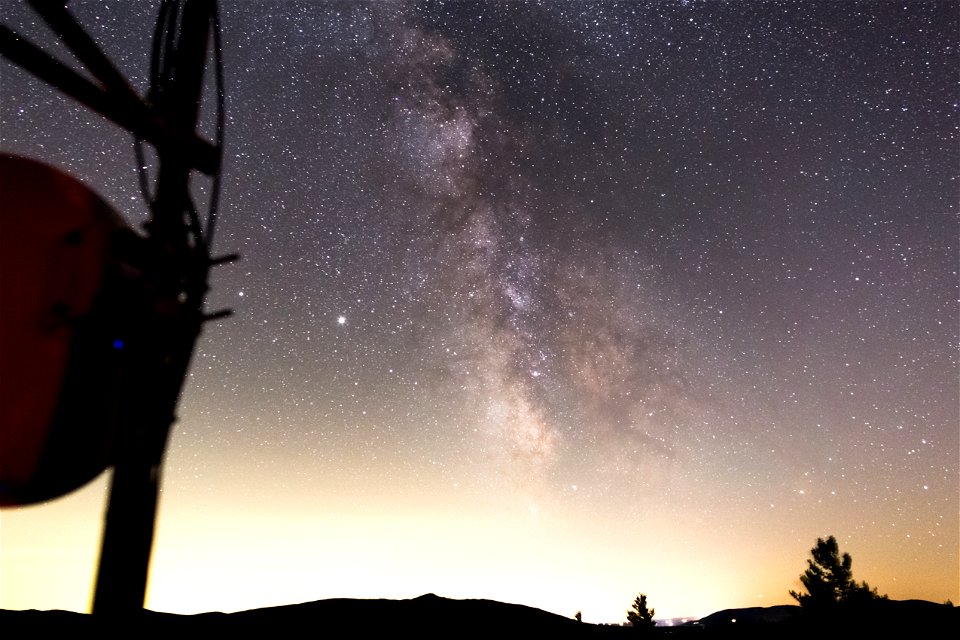 Milky Way Galaxy From a Tower photo