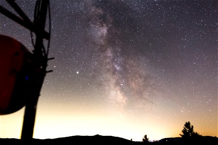 Milky Way Galaxy From a Tower photo