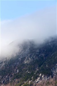 Fog Burning Off the Mountain photo