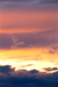 Clouds at Sunset photo