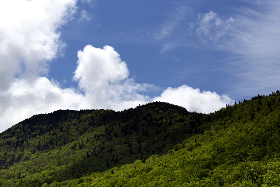 Clouds Over Mountain Range photo